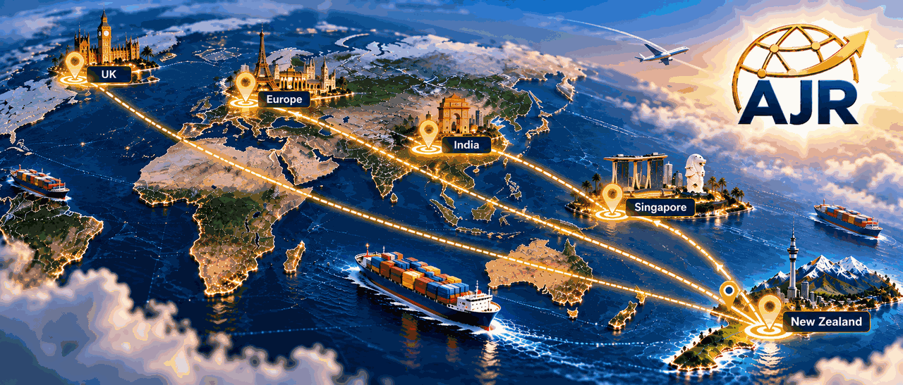 AJR EXIM global export and trade network
